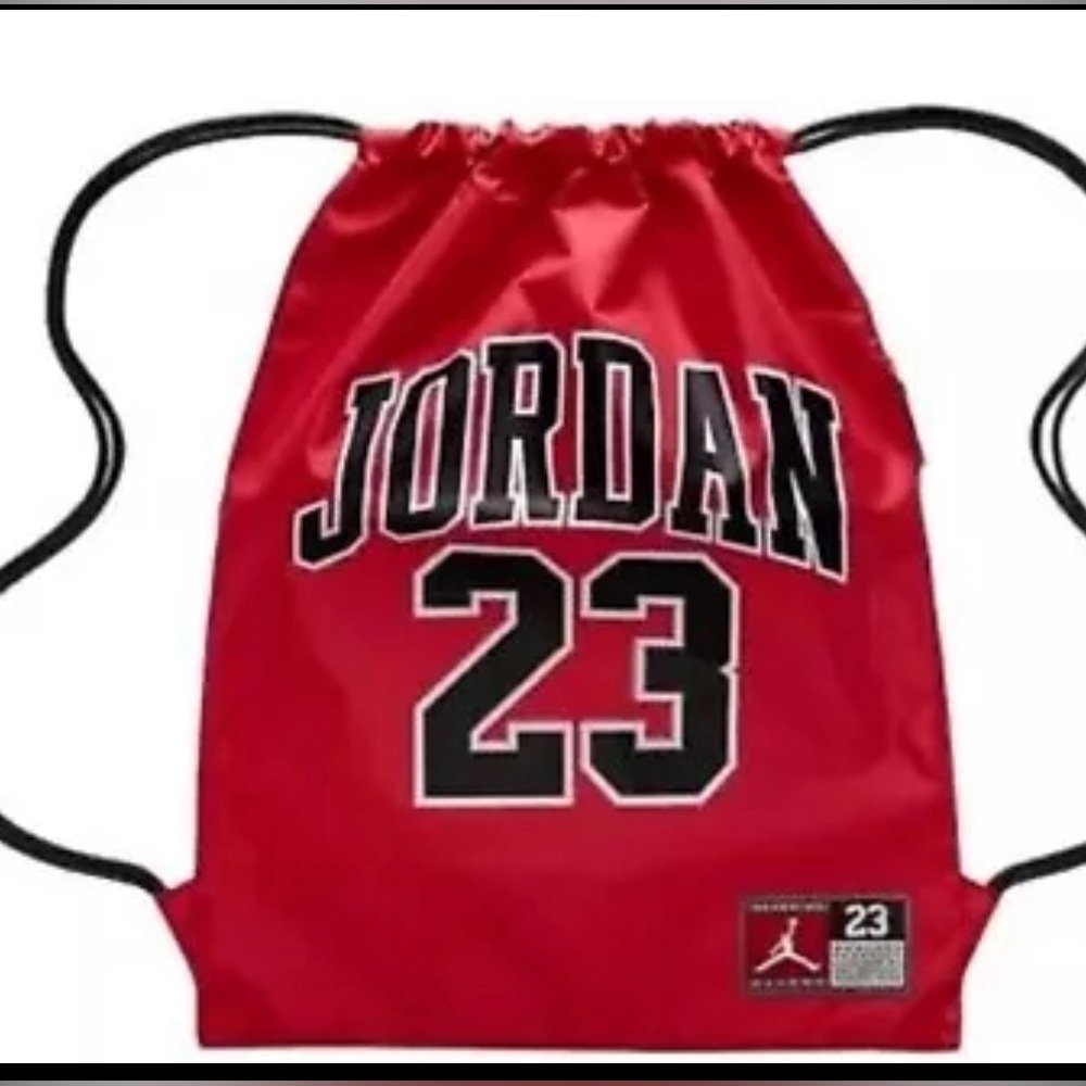 Nike Air Jordan Red Black 23 Jersey Gym Sackpack Jumpman Bag Flight 9A0757-R78